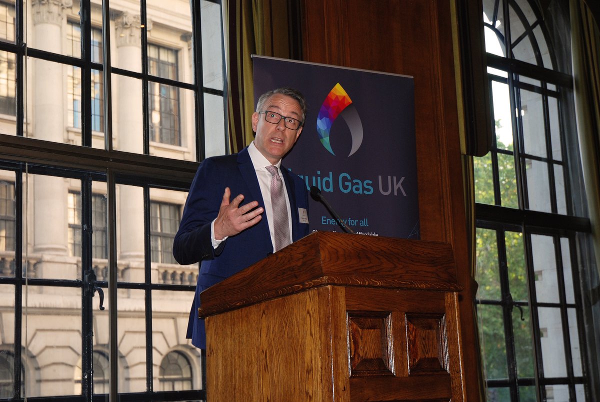 Mathew Hickin, Calor CEO talking at Liquid Gas UK event