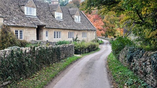 A house on a country lane