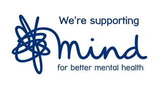 "We're supporting Mind for better mental health" - with Mind Charity logo