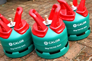 Three 5kg Calor Patio Gas bottles 