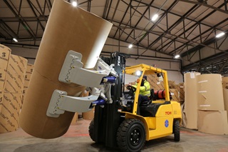 Forklift truck, fueled by Calor LPG, in use.