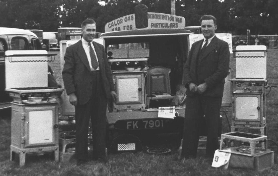Salesmen issued with small vans which doubled as mobile showrooms